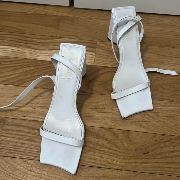 Balenciaga Moon Square Toe Sandal 90’s Aesthetic Size 40 EU / 9.5/10 US White - Picture 2 of 5